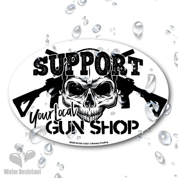 Sticker Support your local gun shop Lucky Shot USA WARZONESHOP