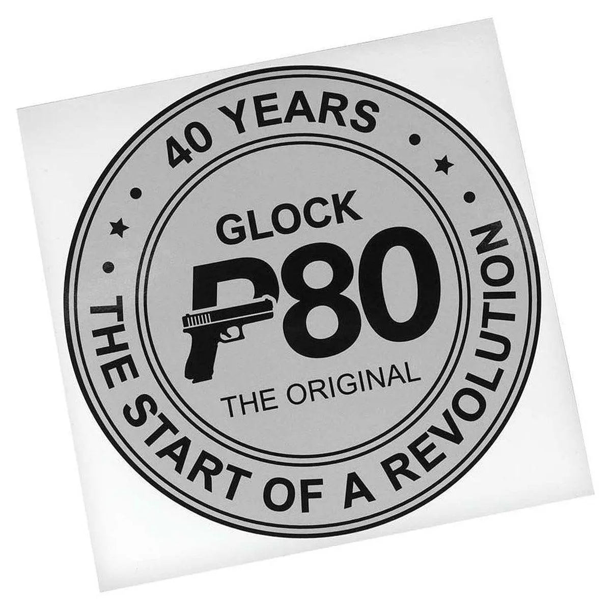 Sticker aniversar GLOCK P80 WARZONESHOP