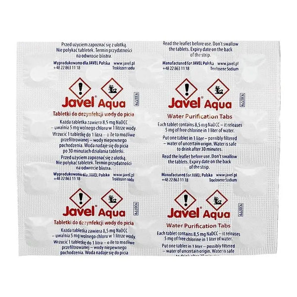 Tablete purificare apa Javel® AQUA WARZONESHOP