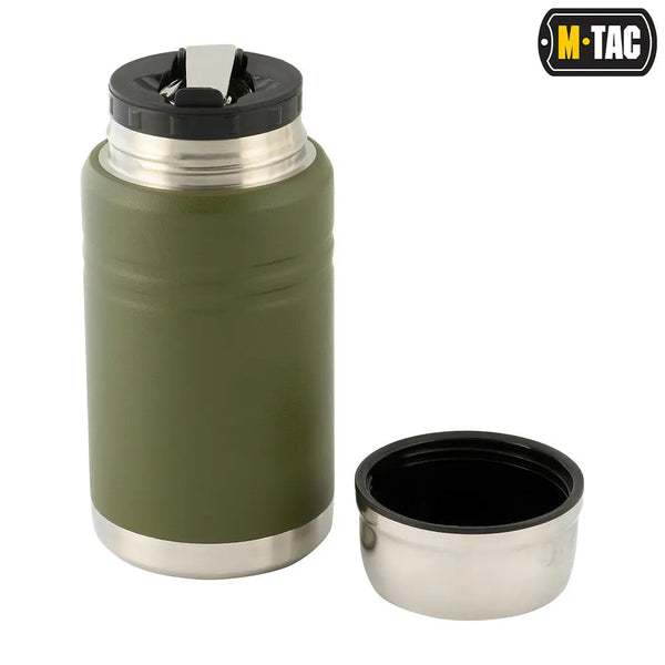 Termos M-TAC olive 750 ml cu lingura WARZONESHOP