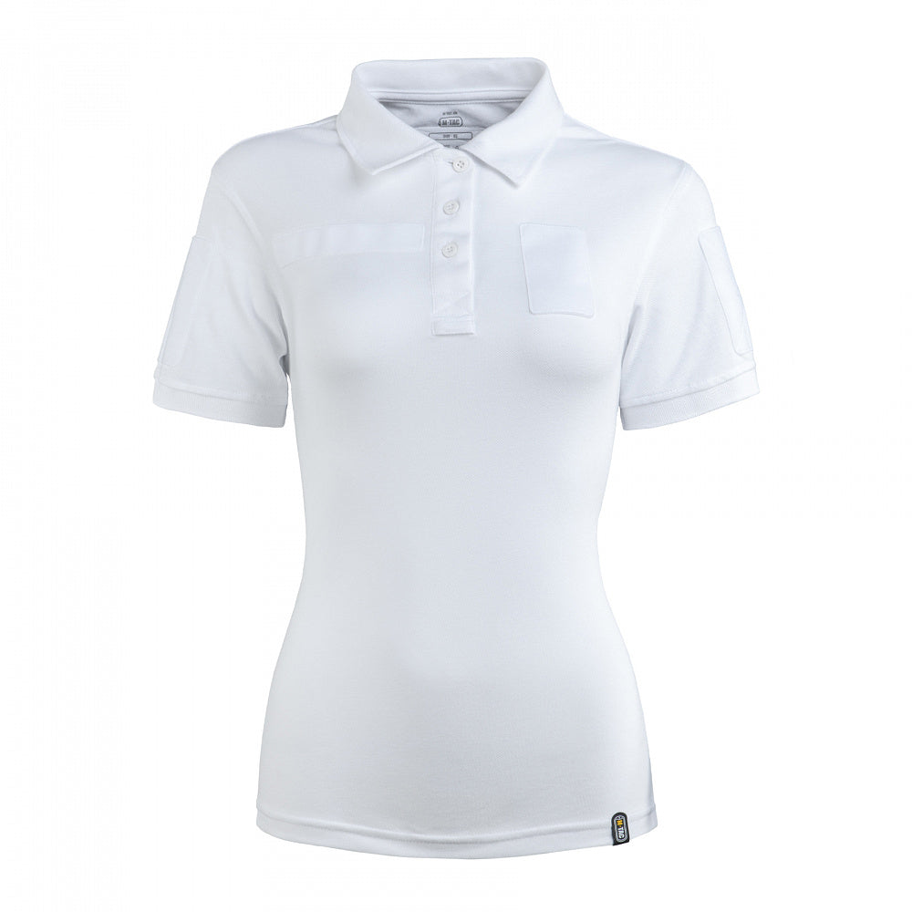 Tricou Tactic Polo Dama Alb – M-TAC WARZONESHOP