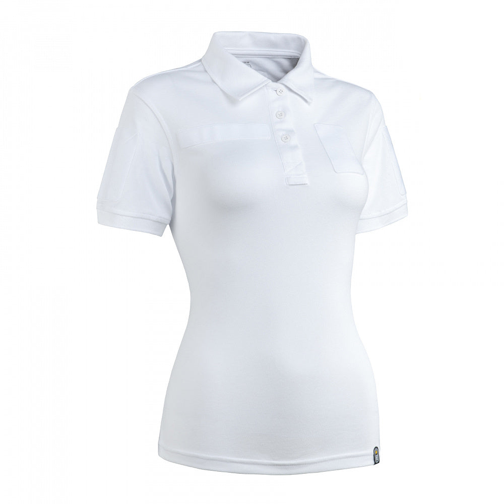 Tricou Tactic Polo Dama Alb – M-TAC WARZONESHOP
