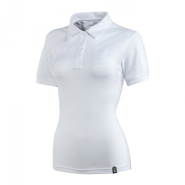 Tricou Tactic Polo Dama Alb – M-TAC WARZONESHOP