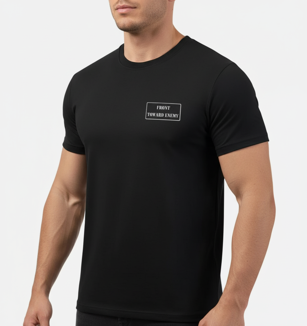 Tricou army Helikon-Tex® Front Toward Enemy negru WARZONESHOP