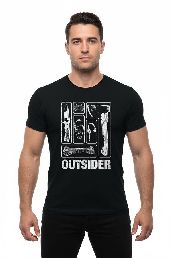 Tricou army OUTSIDER negru TIGERWOOD WARZONESHOP