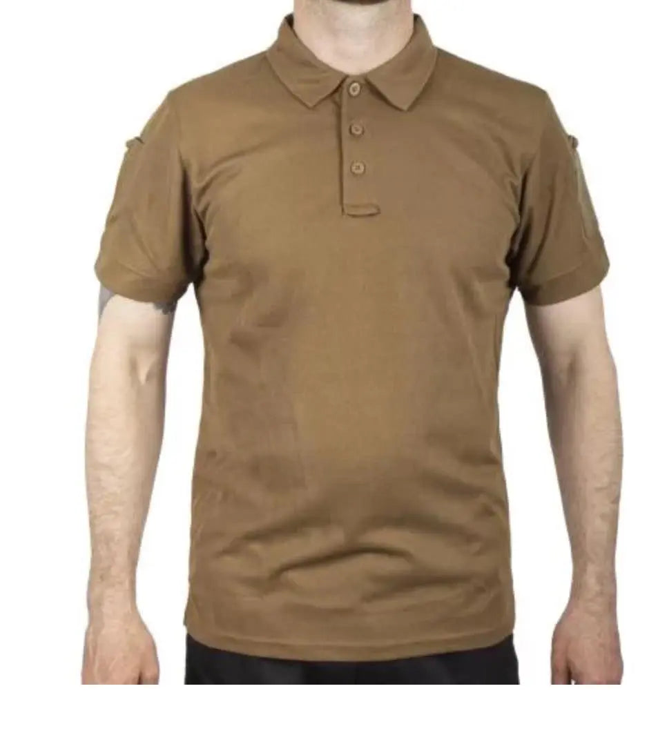 Tricou tactic polo quickdry MIL-TEC coyote WARZONESHOP