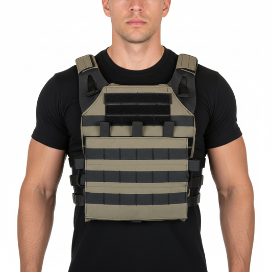 Vesta Tactica Plate Carrier Panou de Asalt – Specna Arms SATAC Ranger Green WARZONESHOP