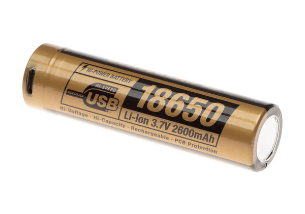 Acumulator 18650 3.7v 2600 mah Micro - USB Claw Gear | Echipament tactic WARGEAR