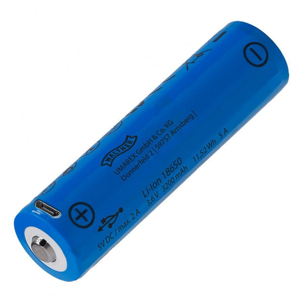 Acumulator 18650 3.7V 3200 mAh reincarcabil USB | Echipament tactic WARGEAR
