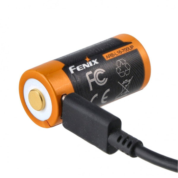 Acumulator Fenix ARB-L16-700UP 16340 RCR123 700mAh – Incarcare Micro-USB | WARGEAR RO