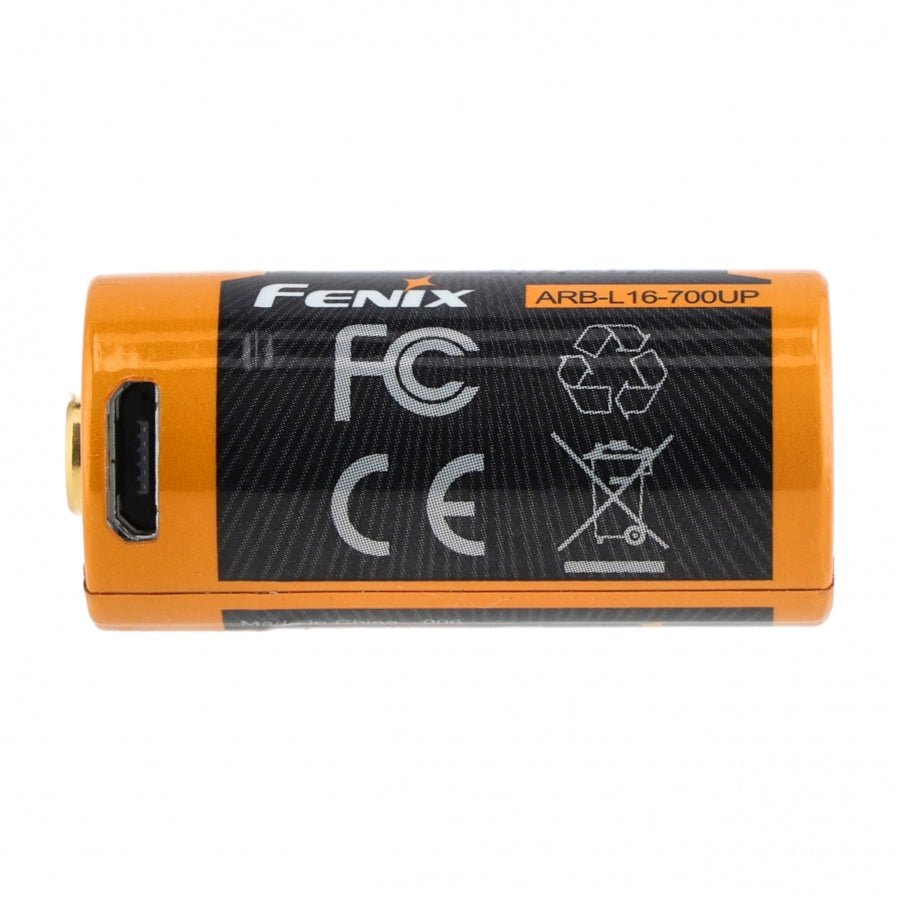 Acumulator Fenix ARB-L16-700UP 16340 RCR123 700mAh – Incarcare Micro-USB | WARGEAR RO