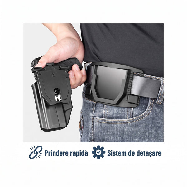 Adaptor rapid de centura QRC pentru tocuri Gun&Flower - Dubla siguranta | WARGEAR RO