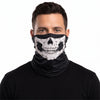 Bandana tubulara HALFSKULL pentru fata si gat Neagra – purtat