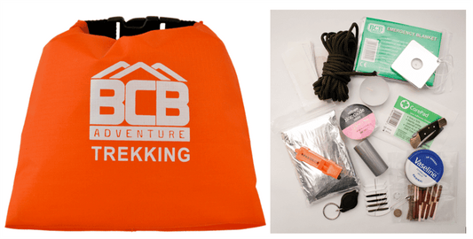 BCB Trekking Essentials Kit – set de supravietuire usor cu dry bag impermeabil | WARGEAR RO
