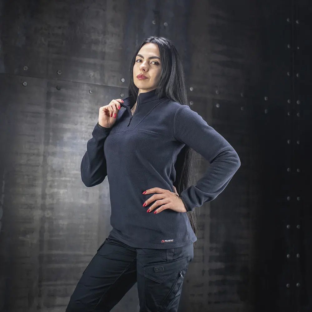 Bluza tactica dama fleece Polartec® navy blue M - TAC | Echipament tactic WARGEAR