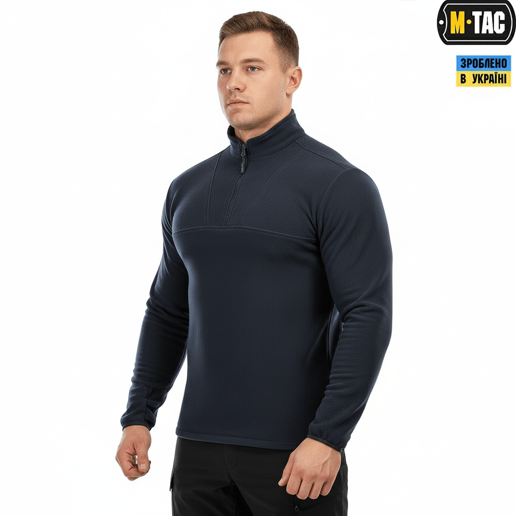 Bluza tactica fleece navy blue M - TAC | Echipament tactic WARGEAR