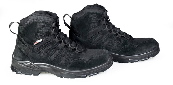 Bocanci Tactici SIBEZA SVG Mid Black – Piele Naturala & X - TRA GRIP | WARGEAR RO