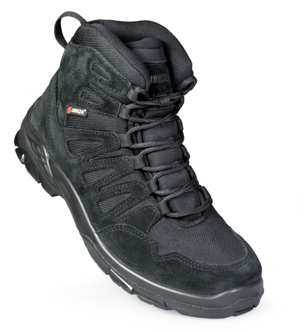 Bocanci Tactici SIBEZA SVG Mid Black – Piele Naturala & X - TRA GRIP | WARGEAR RO