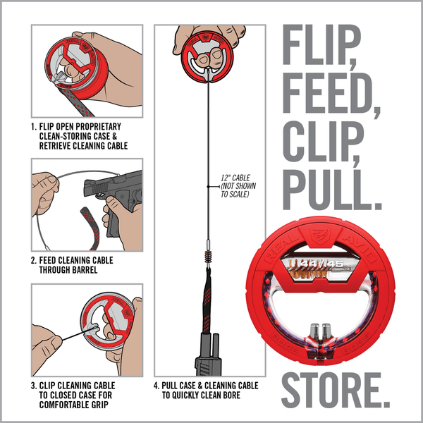 BORE BOSS® REAL AVID – Sistem de Curatare Teava Calibru .44/.45 | Echipament tactic WARGEAR