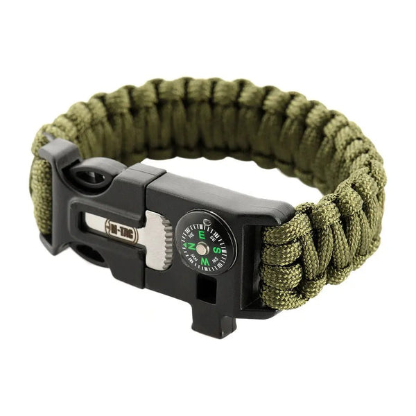 Bratara M - TAC Paracord cu Amnar, Busola si Fluier | Echipament tactic WARGEAR