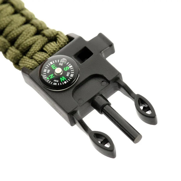Bratara M - TAC Paracord cu Amnar, Busola si Fluier | Echipament tactic WARGEAR