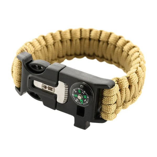 Bratara M - TAC Paracord cu Amnar, Busola si Fluier | Echipament tactic WARGEAR