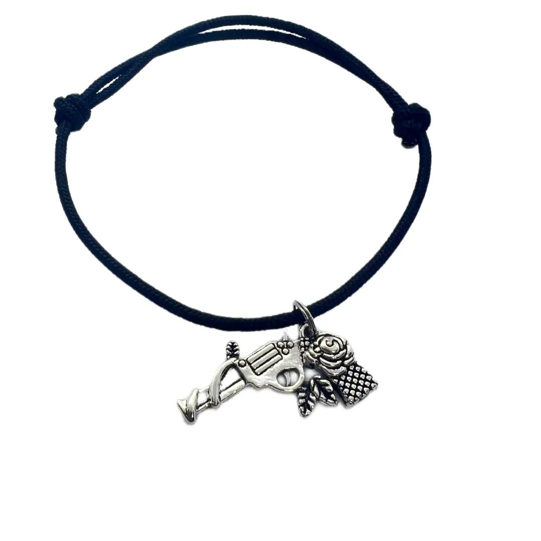 Bratara Paracord Spectrum Guns and Roses Argintiu | Echipament tactic WARGEAR