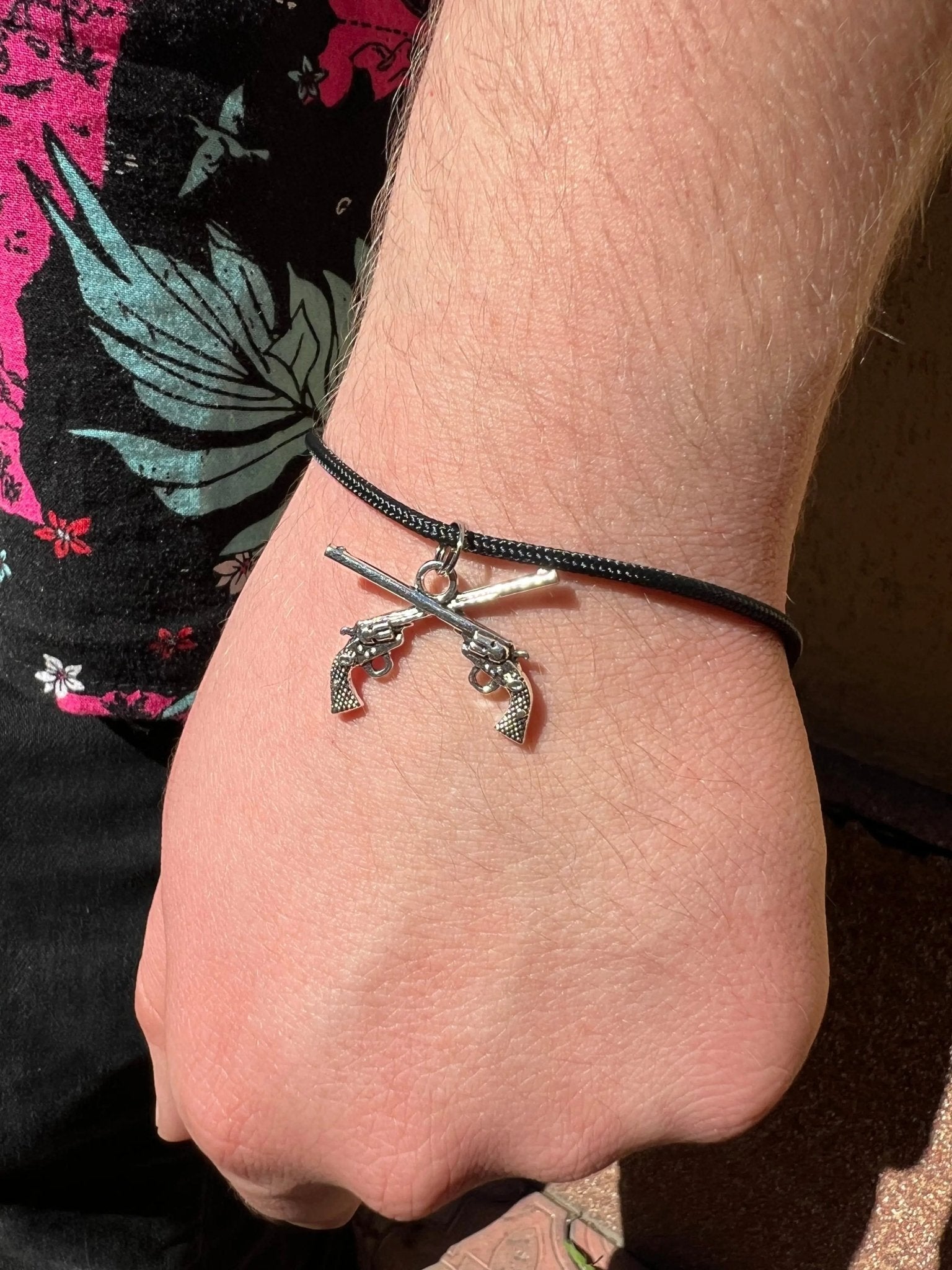 Bratara Paracord Spectrum Revolver Dublu Argintiu | Echipament tactic WARGEAR