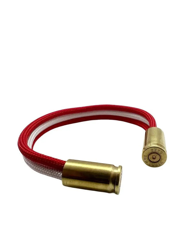 Bratara Paracord Trinity Martisor Rosu Alb Drop Zone | Echipament tactic WARGEAR