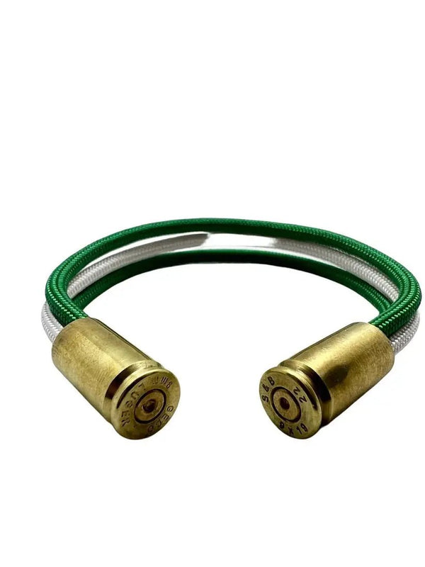 Bratara Paracord Trinity Verde Alb Drop Zone | Echipament tactic WARGEAR