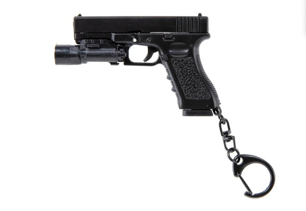 Breloc functional pistol G17 cu lanterna | Echipament tactic WARGEAR