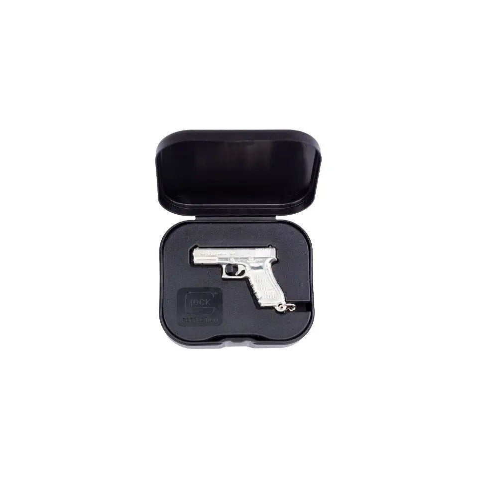 Breloc Glock 17 gen.4 de colectie placat cu argint | Echipament tactic WARGEAR