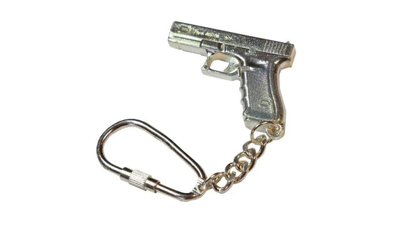 Breloc Glock 17 gen.4 de colectie placat cu argint | Echipament tactic WARGEAR