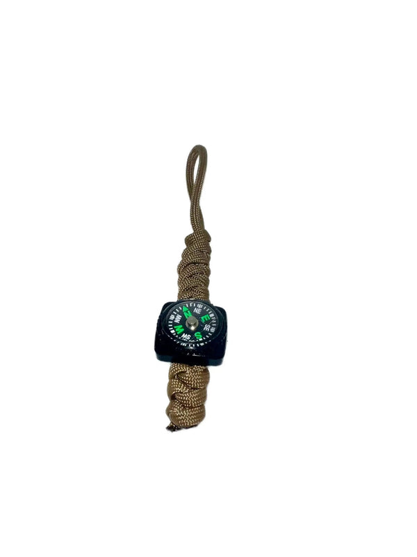 Breloc / Lanyard Paracord Talon Busola Coyote | Echipament tactic WARGEAR