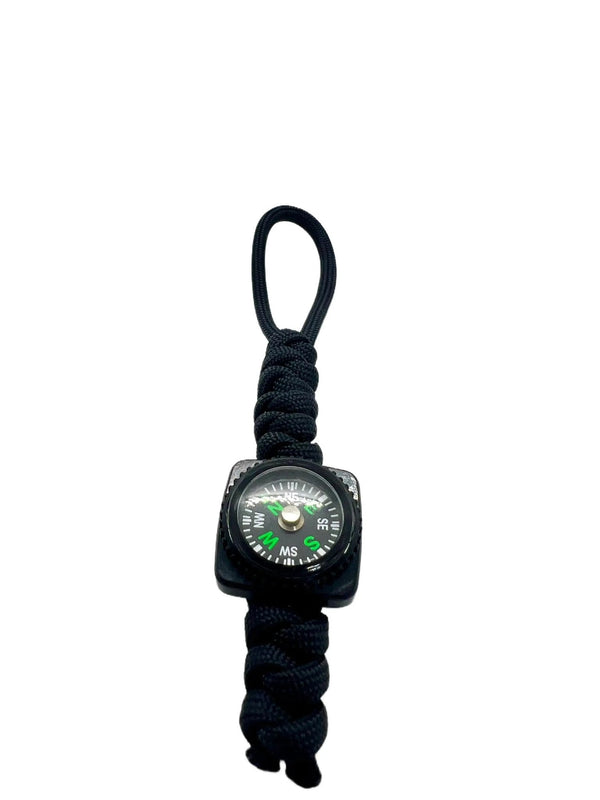 Breloc / Lanyard Paracord Talon Busola Negru | Echipament tactic WARGEAR