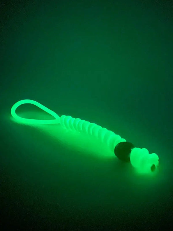 Breloc / Lanyard Paracord Talon Skull Micro Alb Fosforescent Glow In The Dark | Echipament tactic WARGEAR