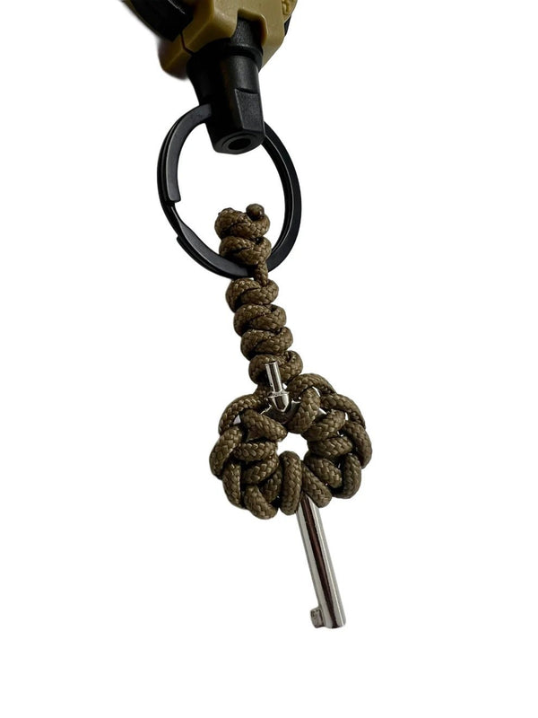 Breloc Talon Micro Cheie Universala Coyote pentru Catuse cu Cablu Retractabil Drop Zone | Echipament tactic WARGEAR