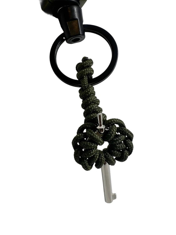 Breloc Talon Micro Cheie Universala Olive pentru Catuse cu Cablu Retractabil Drop Zone | Echipament tactic WARGEAR