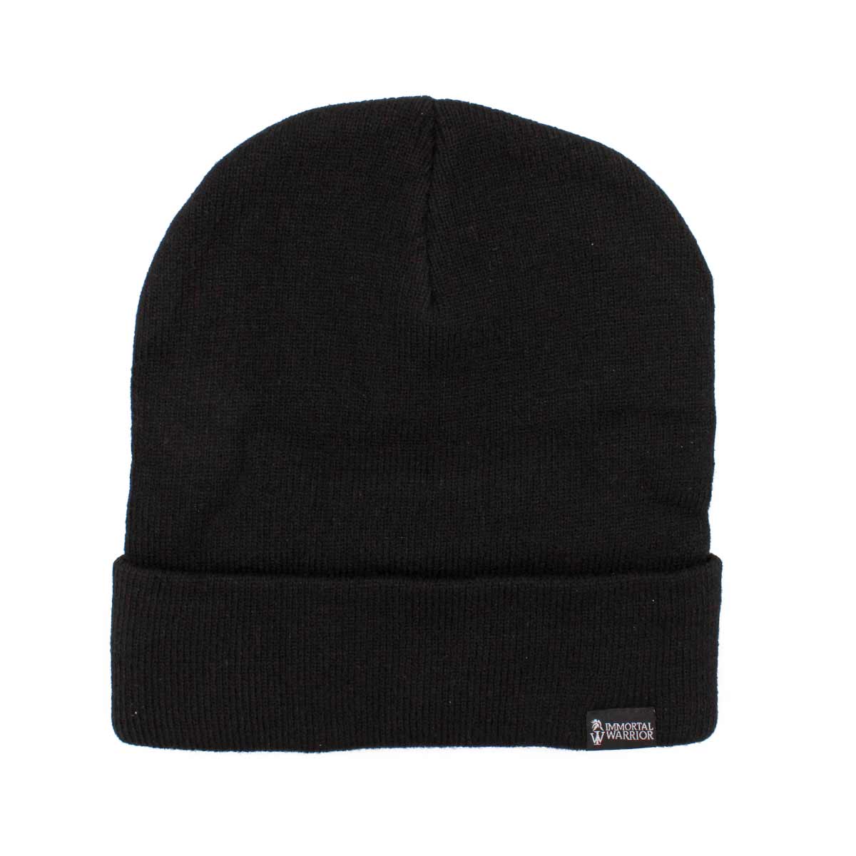 Caciula de iarna WATCHCAP neagra – detaliu