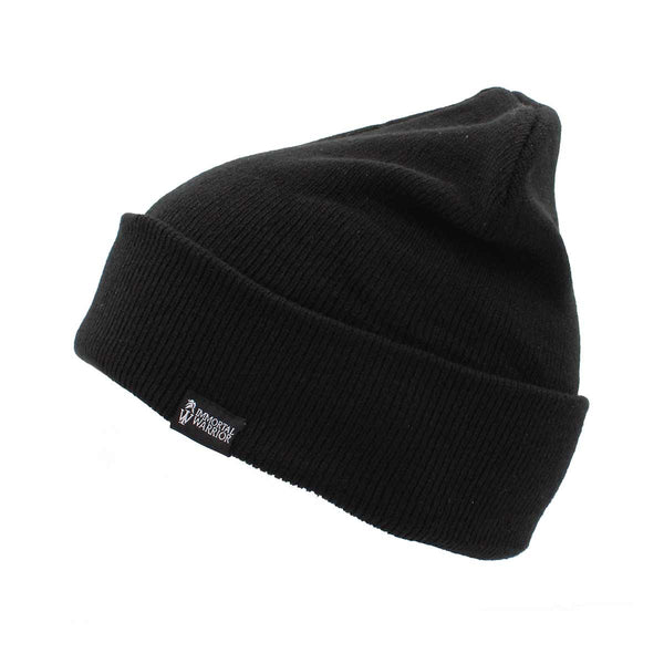 Caciula de iarna WATCHCAP neagra – detaliu