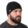 Căciulă din lână merino Urban Beanie Helikon-Tex, neagră, purtată, cu eticheta Helikon-Tex