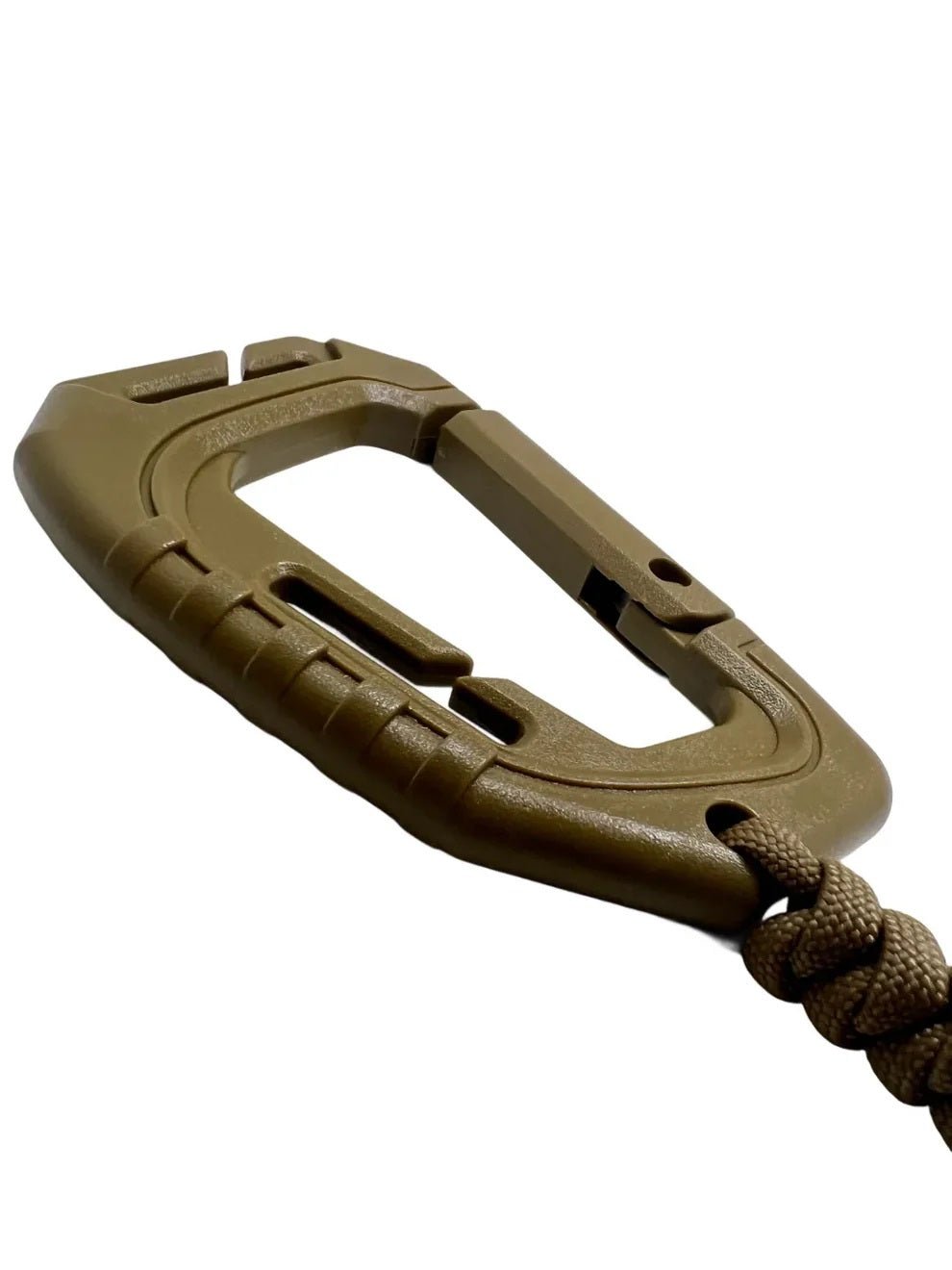 Carabina Polimer Paracord 550 cu Inel de Chei Theter Coyote Drop Zone | Echipament tactic WARGEAR