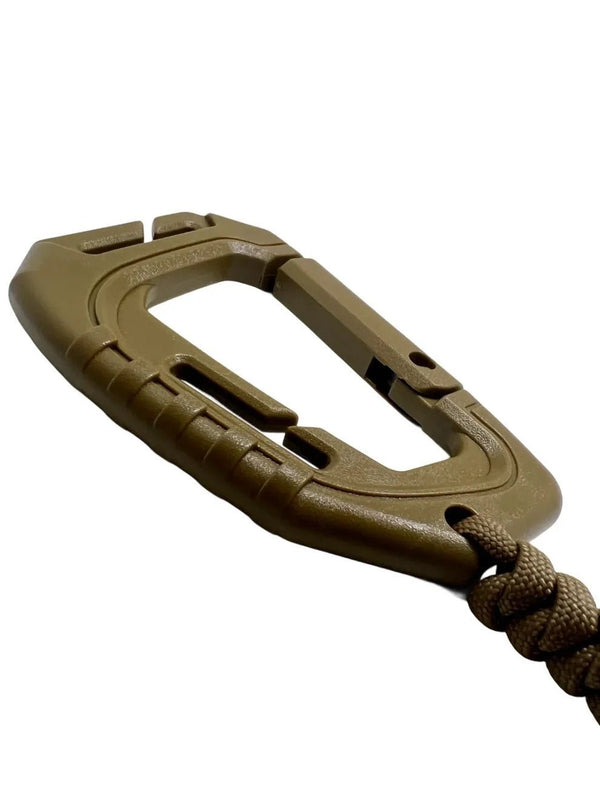 Carabina Polimer Paracord 550 cu Inel de Chei Theter Coyote Drop Zone | Echipament tactic WARGEAR
