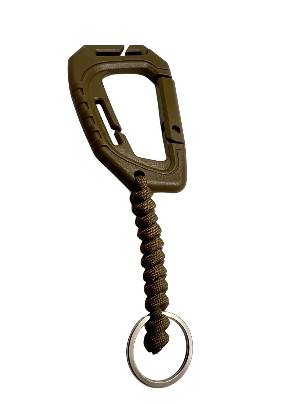 Carabina Polimer Paracord 550 cu Inel de Chei Theter Coyote Drop Zone | Echipament tactic WARGEAR