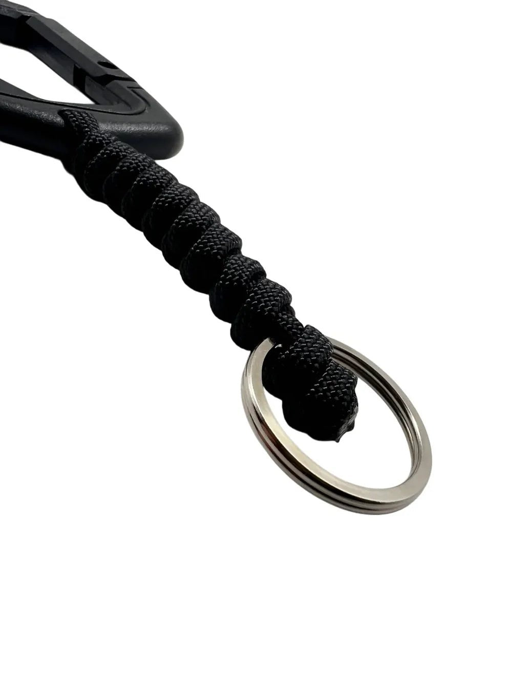 Carabina Polimer Paracord 550 cu Inel de Chei Theter Negru Drop Zone | Echipament tactic WARGEAR