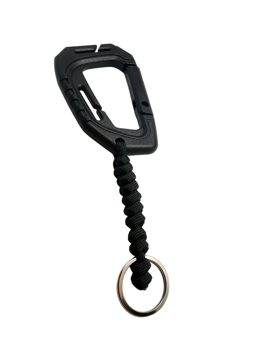 Carabina Polimer Paracord 550 cu Inel de Chei Theter Negru Drop Zone | Echipament tactic WARGEAR