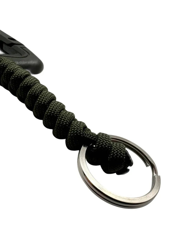 Carabina Polimer Paracord 550 cu Inel de Chei Theter Olive Drop Zone | Echipament tactic WARGEAR
