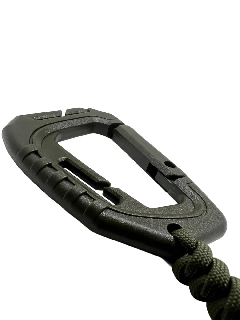 Carabina Polimer Paracord 550 cu Inel de Chei Theter Olive Drop Zone | Echipament tactic WARGEAR