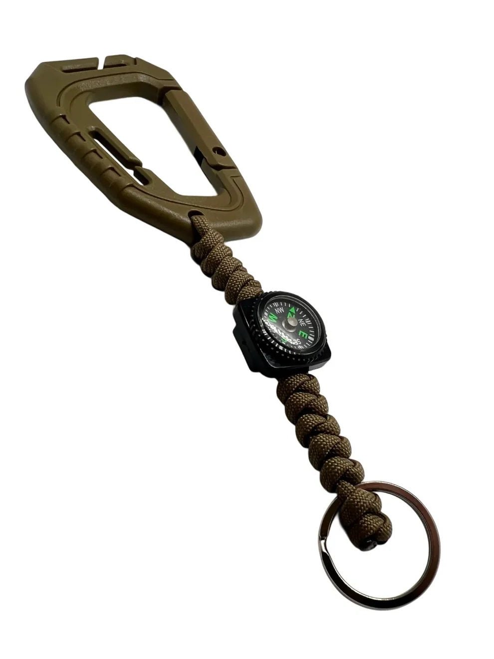 Carabina Polimer Paracord 550 cu Inel de Chei Theter Pathfinder Coyote Drop Zone | Echipament tactic WARGEAR