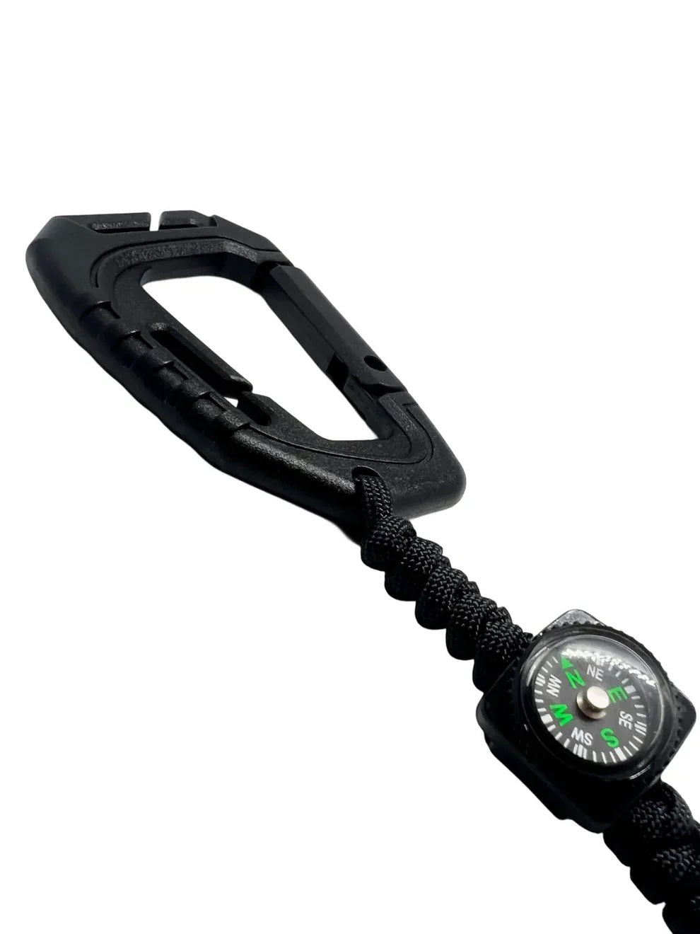 Carabina Polimer Paracord 550 cu Inel de Chei Theter Pathfinder Negru Drop Zone | Echipament tactic WARGEAR